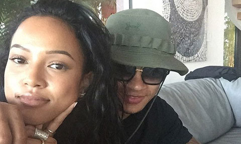 Memphis Depay và Karrueche Tran.