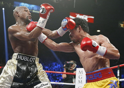 Trận so găng thế kỷ giữa Mayweather và Pacquiao.