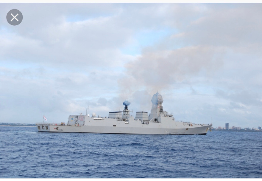 Tàu hải quân IN KOLKATA. Ảnh minh hoạ