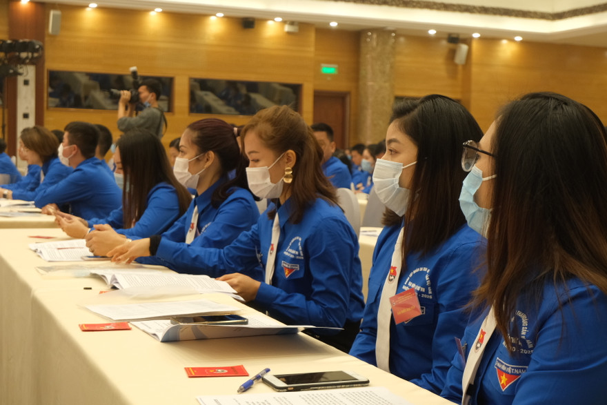 Các đại biểu tham gia Đại hội đại biểu Đoàn Tập đoàn Công nghiệp Than - Khoáng sản Việt Nam. Ảnh: Bảo Anh