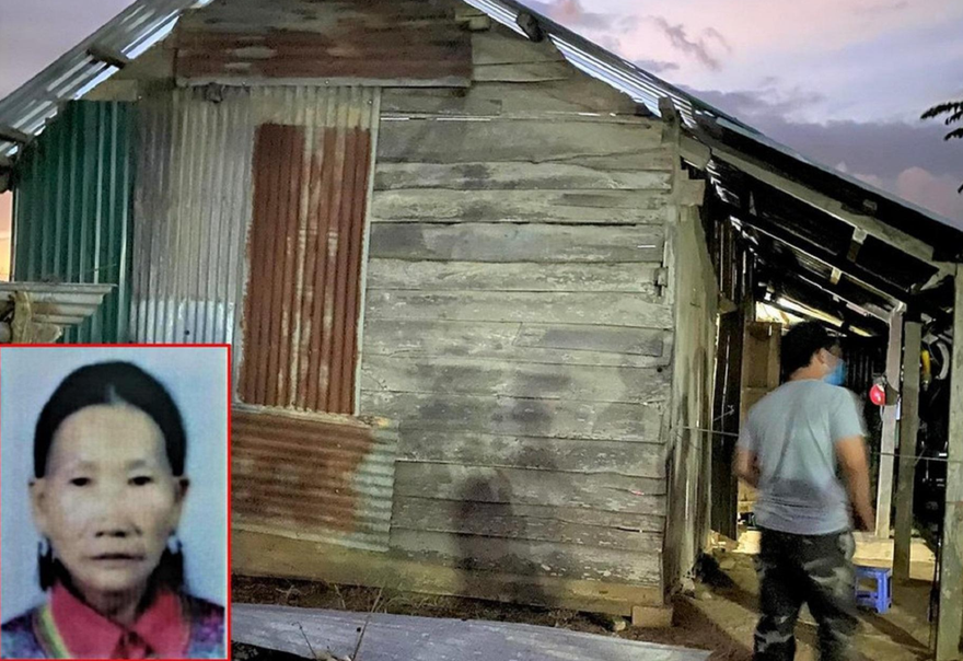 Gia đình hai cháu tử vong, còn bà nội (ảnh nhỏ) đến nay vẫn mất tích