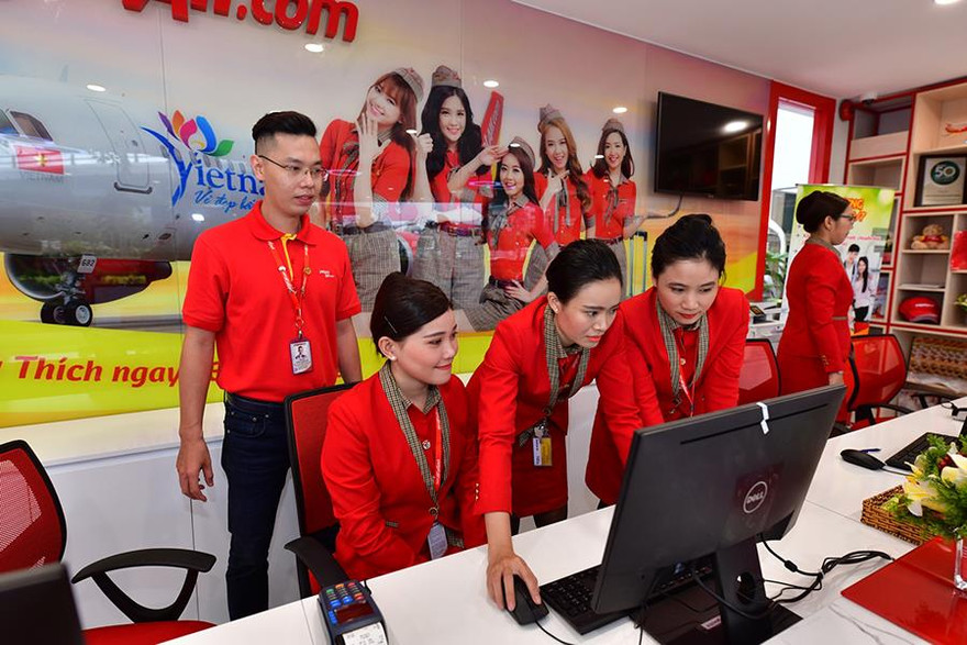 Vietjet mở quầy làm thủ tục check-in, gửi hành lý ngay trong thành phố