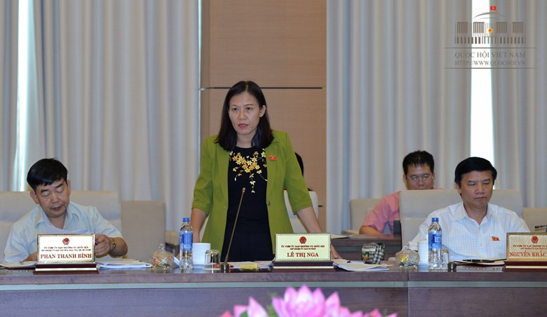 Chủ nhiệm Uỷ ban Tư pháp Lê Thị Nga