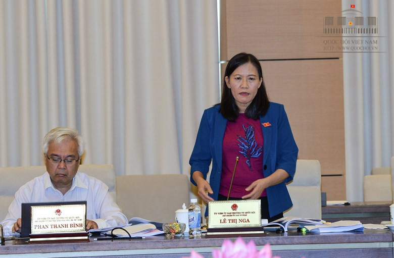 Chủ nhiệm Uỷ ban Tư pháp Lê Thị Nga
