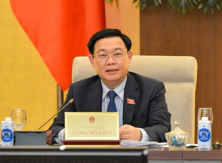 Chủ tịch Quốc hội Vương Đình Huệ. Ảnh QH