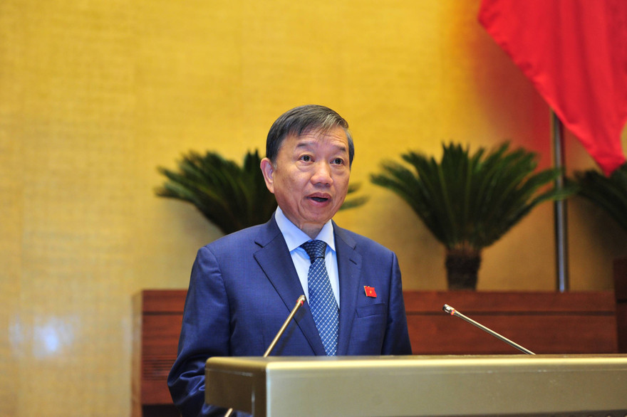 Thượng tướng Tô Lâm, Bộ trưởng Bộ Công an. Ảnh Như Ý