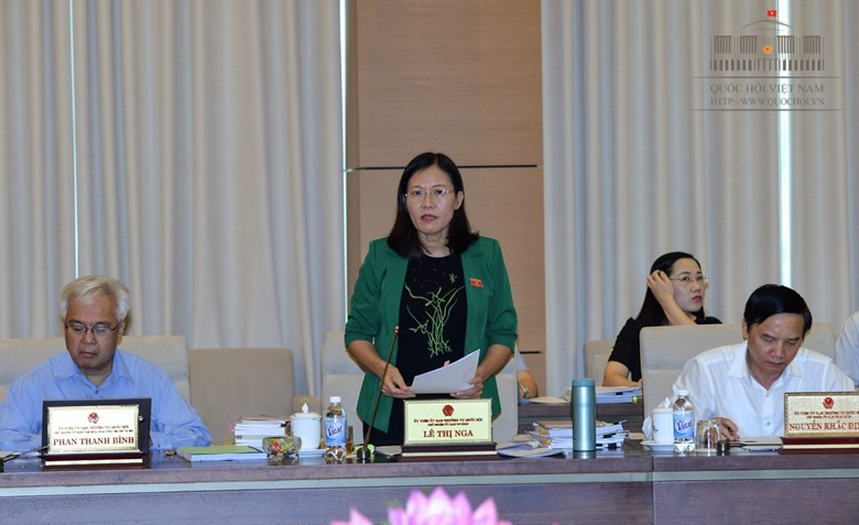 Chủ nhiệm Uỷ ban Tư pháp Lê Thị Nga