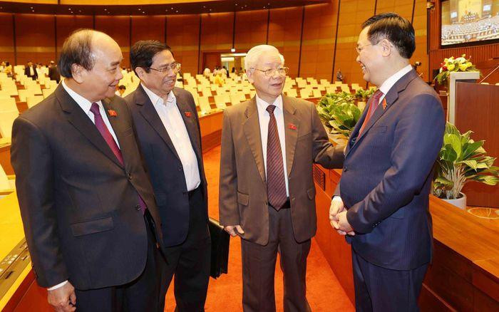 Lãnh đạo Đảng, Nhà nước tại kỳ họp Quốc hội khoá XIV