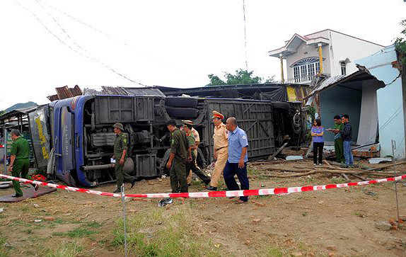 Hiện trường một vụ tai nạn giao thông. Ảnh minh hoạ.