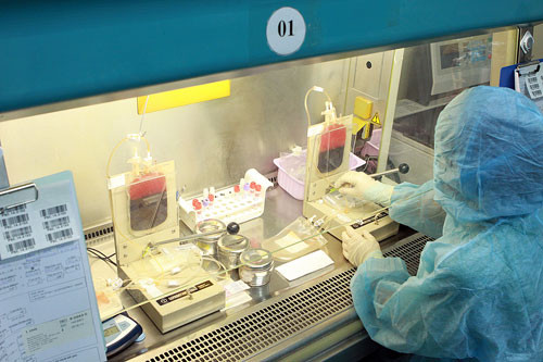 Ngân hàng tế bào gốc máu dây rốn cộng đồng - Ảnh: Dương Ngọc