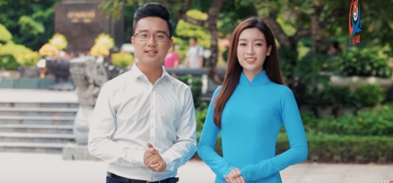 Hoa hậu Mỹ Linh giới thiệu về Đại hội Đoàn thành phố Hà Nội