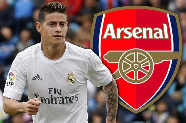 Arsenal dẫn đầu cuộc đua giành James Rodriguez.