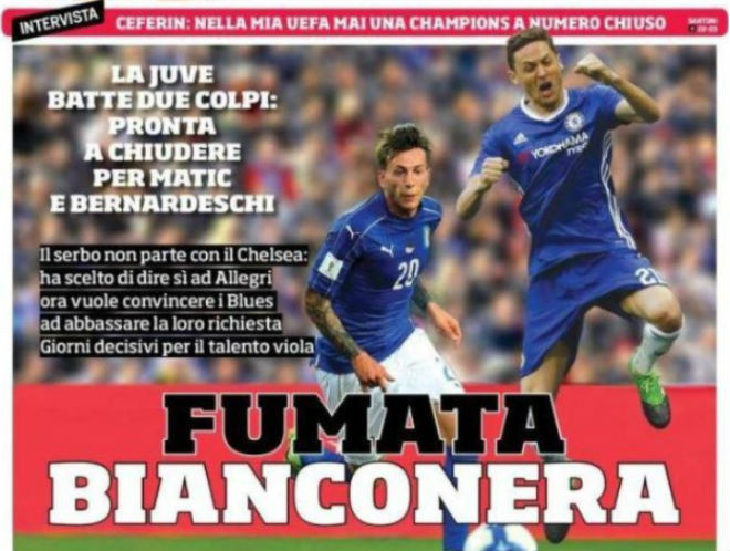 Matic trên đường gia nhập Juventus.