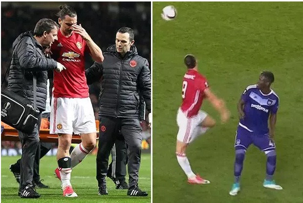Zlatan Ibrahimovic nguy cơ nghỉ hết mùa giải vì chấn thương.