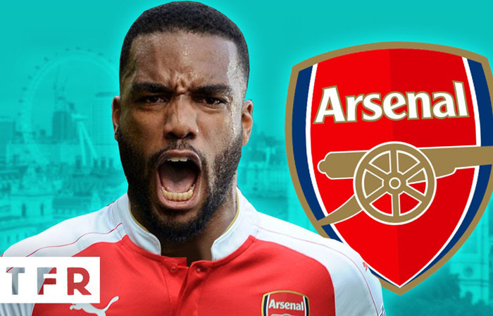 Lacazette đã có mặt ở Arsenal để kiểm tra y tế.