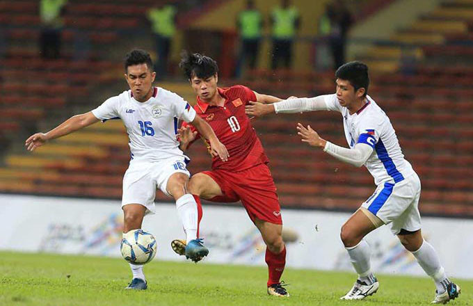 Công Phượng là tác giả bàn mở tỷ số. Ảnh: Bongdaplus.