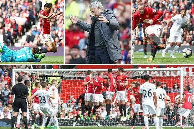 M.U bị Swansea chia điểm.