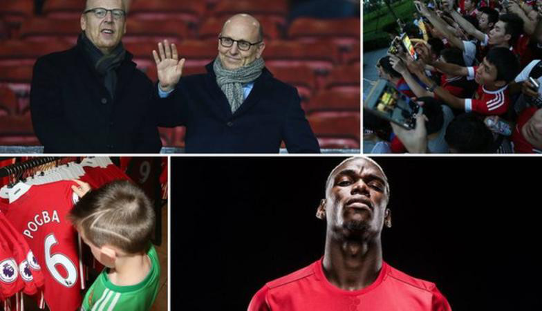 M.U kiếm tiền đỉnh nhất thế giới bóng đá trong năm 2016.