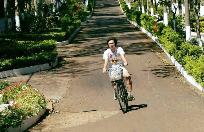 Tuấn Anh hăng say tập luyện.