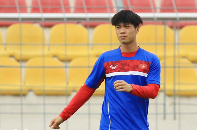 Công Phượng. Ảnh:Bongdaplus