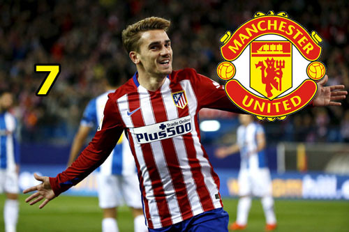 Griezmann sẽ khoác áo số 7 ở M.U?