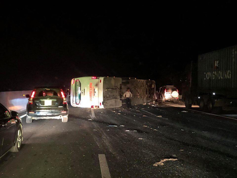 Hiện trường vụ tai nạn.