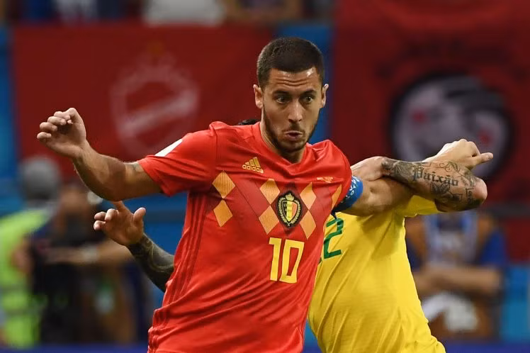 Hazard không có tên trong đội hình tiêu biểu tại tứ kết World Cup 2018 do Goal bình chọn.