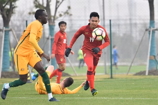U23 Australia thắng dễ U23 Thái Lan.