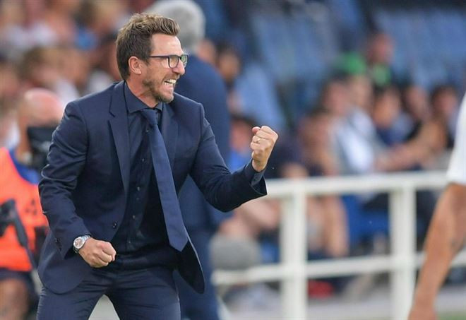 HLV Eusebio Di Francesco đã cùng AS Roma tạo nên chiến thắng khó tin.