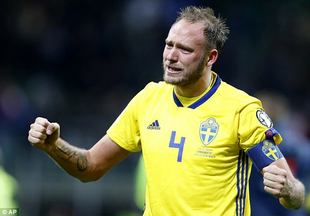 Hậu vệ Andreas Granqvist của ĐT Thụy Điển.