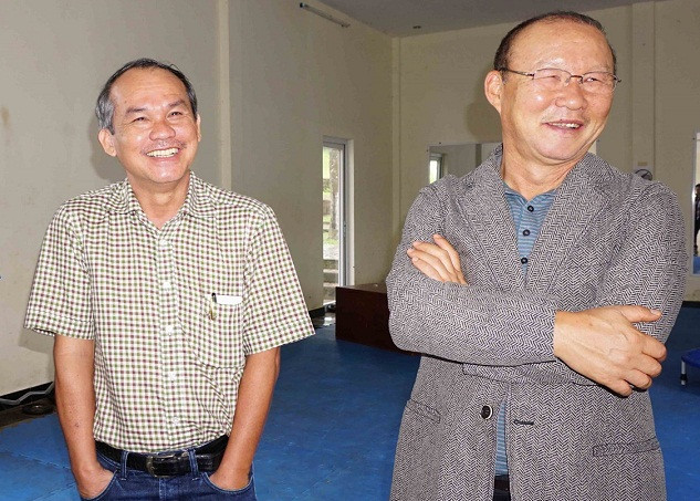 Bầu Đức và HLV Park Hang-seo.