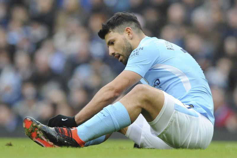 Sergio Aguero dính chấn thương khá nặng.