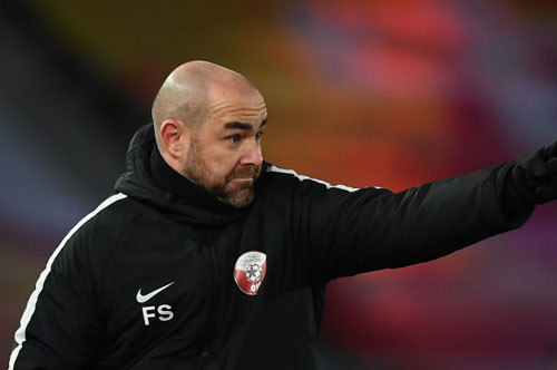 HLV Felix Sanchez của U23 Qatar.