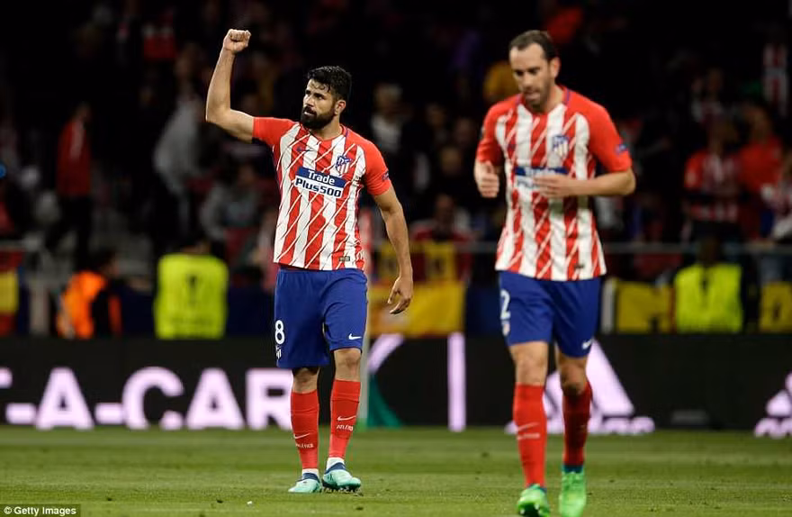 Diego Costa ghi bàn thắng thứ 7.000 cho Atletico Madrid.