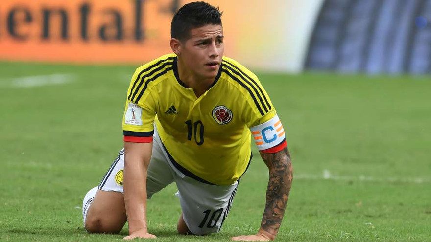 James Rodriguez nhiều khả năng vắng mặt ở trận gặp Nhật Bản.