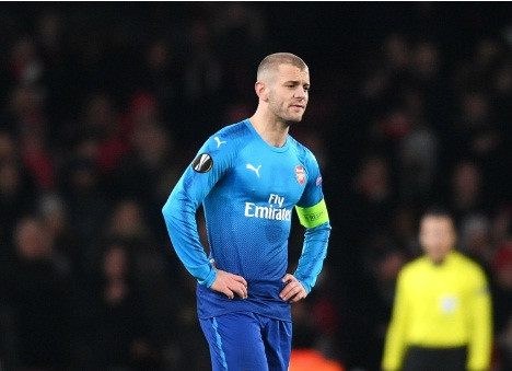 Jack Wilshere nhiều lần được tín nhiệm trao băng thủ quân Arsenal ở mùa này.