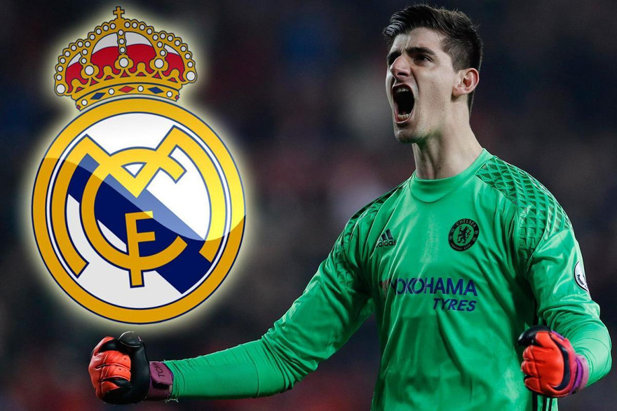 Thibaut Courtois trên đường gia nhập Real Madrid.