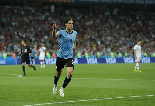 Cavani đã có 2 bàn thắng ở trận này.