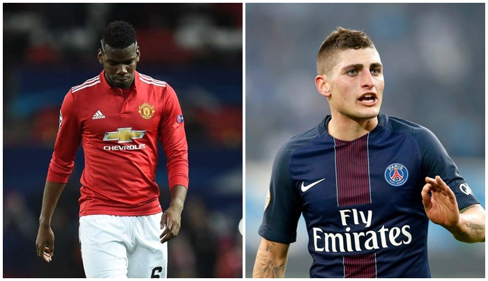 M.U tính chuyện đổi Pogba lấy Verratti.