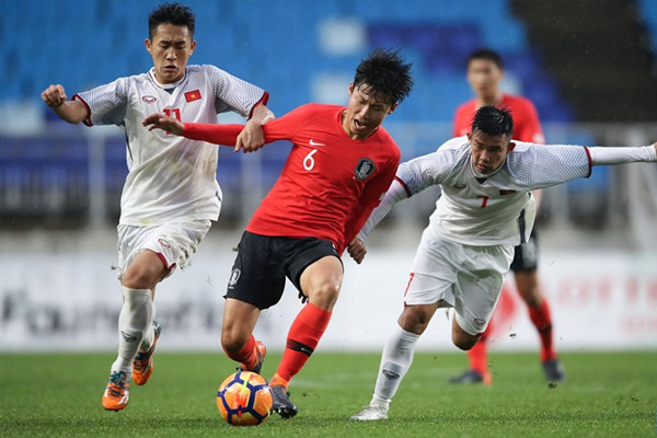 U19 Việt Nam xuất sắc cầm hòa U19 Hàn Quốc.