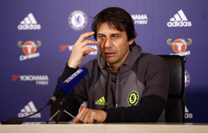 HLV Conte đang trải qua một mùa giải không mấy thành công cùng Chelsea.