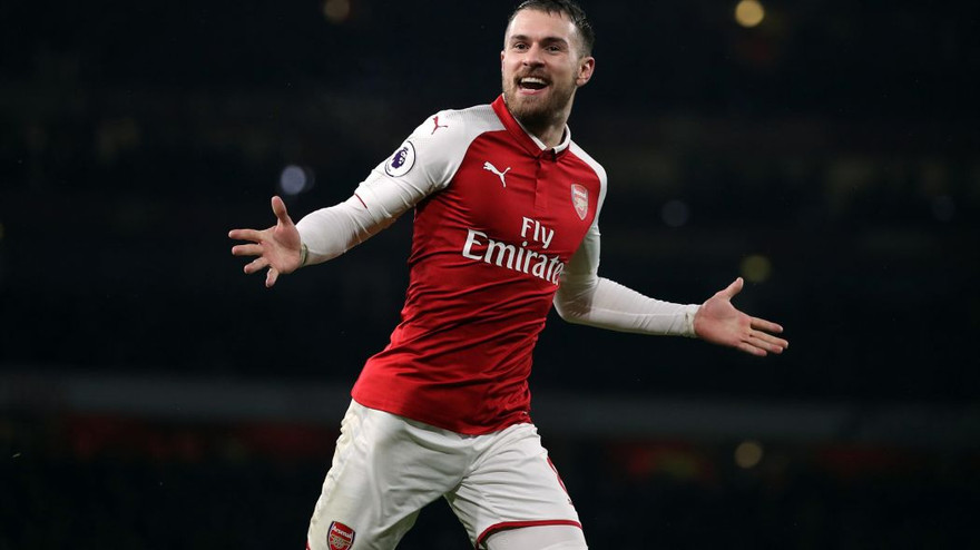 Tiền vệ Aaron Ramsey.