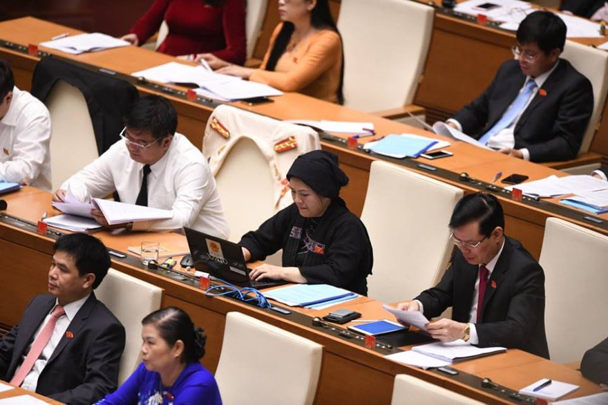 Quốc hội trong ngày khai mạc kỳ họp thứ 6. Ảnh Như Ý