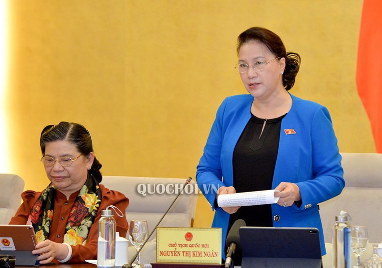 Chủ tịch Quốc hội phát biểu tại phiên họp Uỷ ban Thường vụ