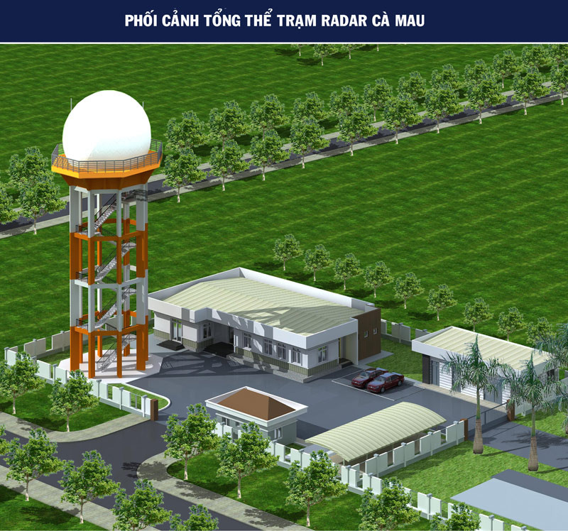 Phối cảnh Trạm Radar Cà Mau 2.