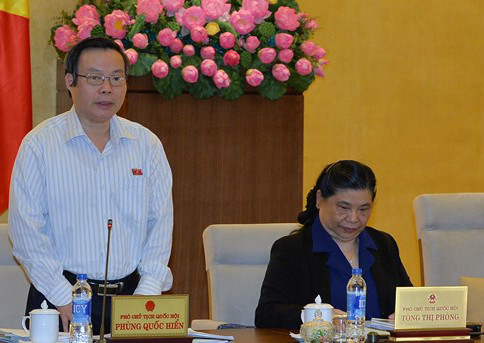 Phó Chủ tịch Quốc hội Phùng Quốc Hiển