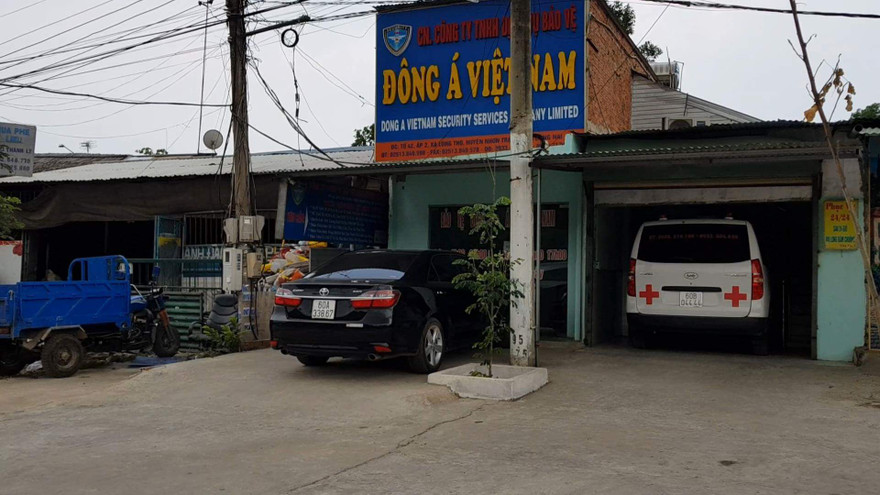 Trụ sở Chi nhánh Cty TNHH dịch vụ bảo vệ Đông Á nơi xảy ra vụ hỗn chiến
