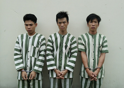 3 đối tượng cướp xe ô tô vừa bị bắt giữ