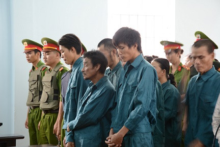 Các bị cáo tại phiên tòa​