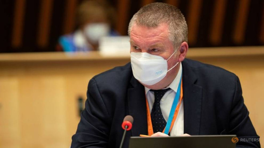 Mike Ryan, quan chức cấp cứu hàng đầu của WHO, trong cuộc họp tại Geneve, Thụy Sỹ.